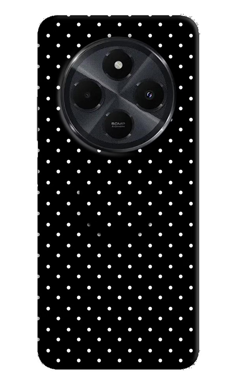 White Dots Redmi 14C 5G Pop Case, Hard case