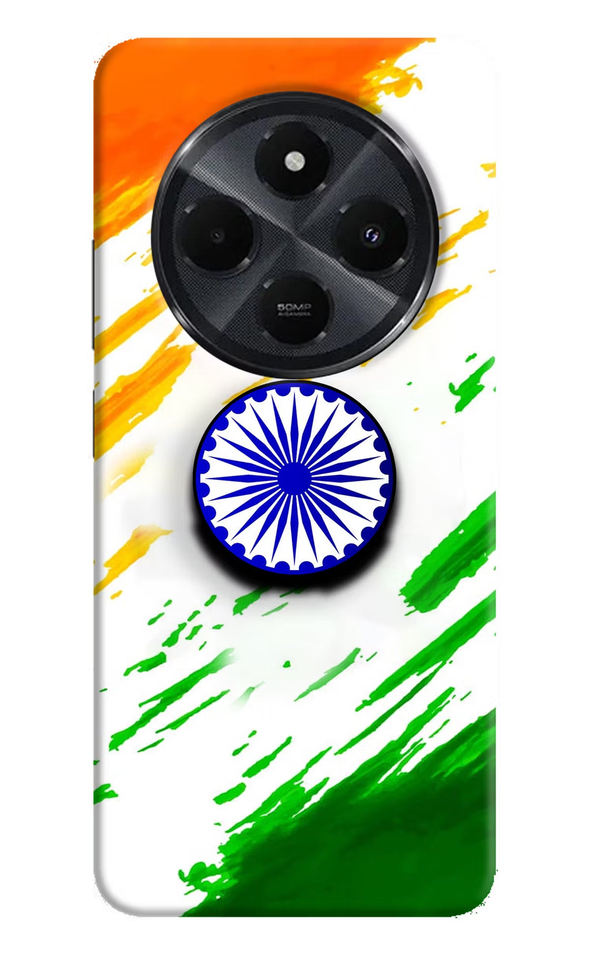 Indian Flag Ashoka Chakra Redmi 14C 5G Pop Case by Casekaro