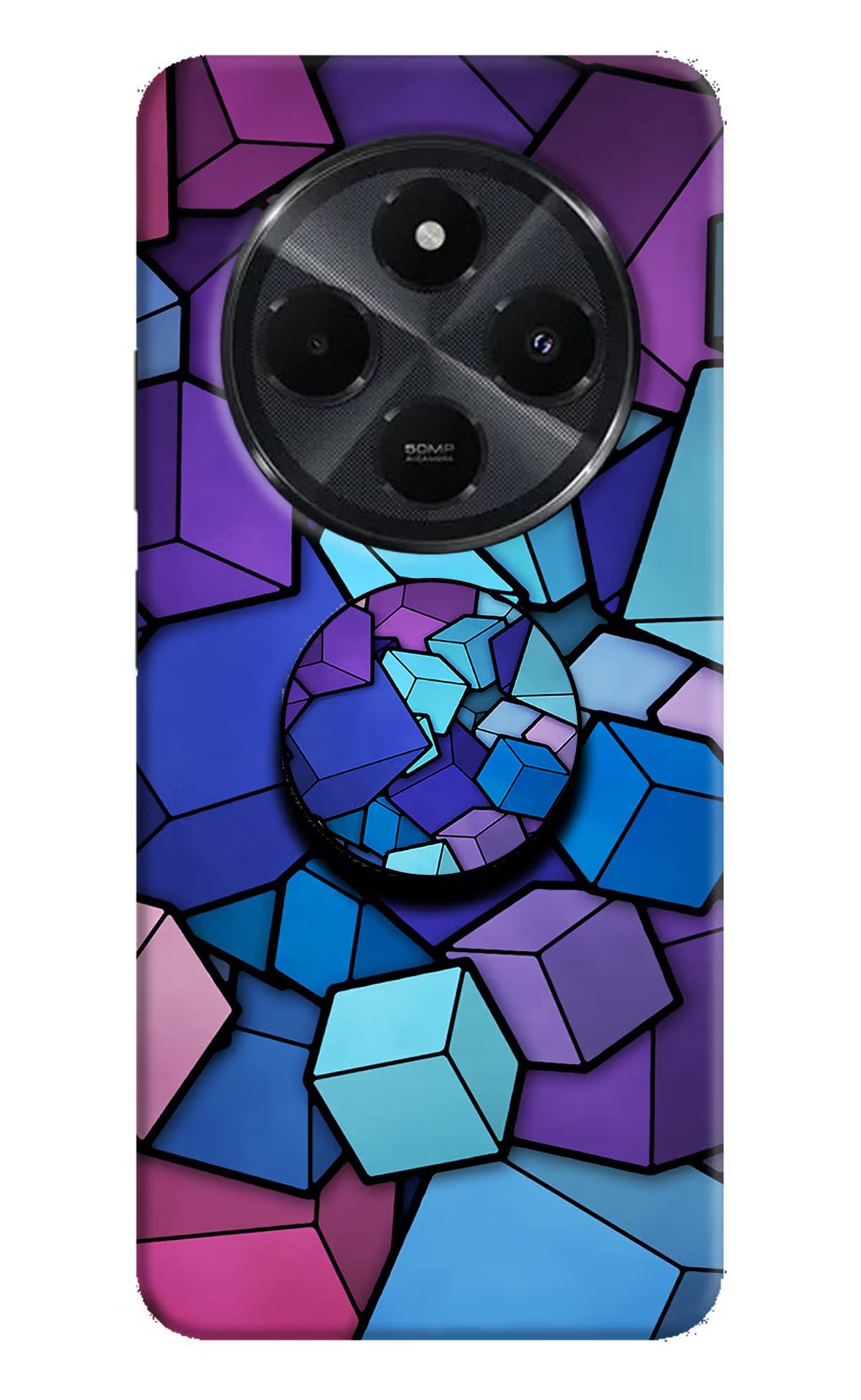 Cubic Abstract Redmi 14C 5G Pop Case by Casekaro