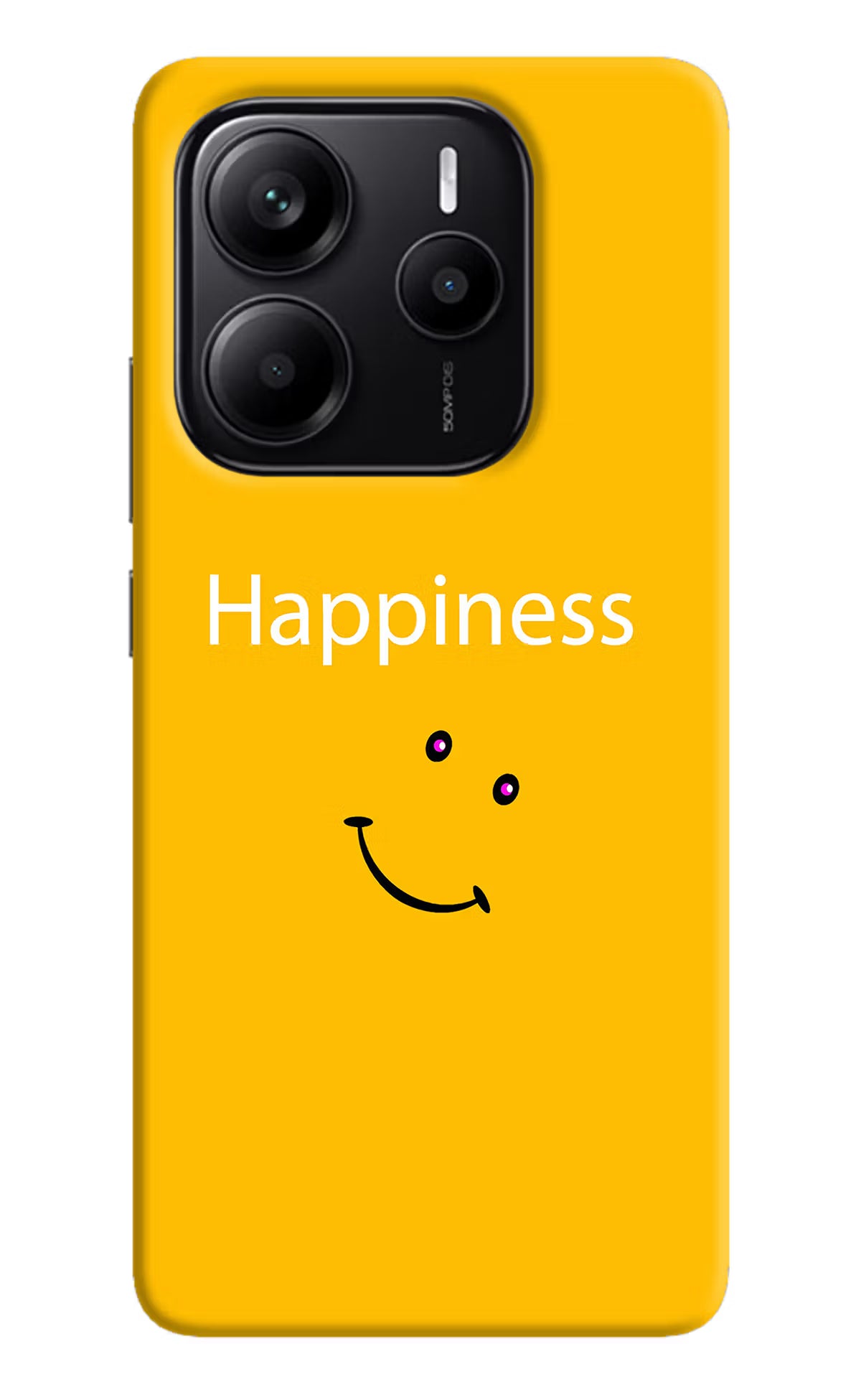 Happiness With Smiley Redmi Note 14 5G Hard Case Back Cover by Casekaro