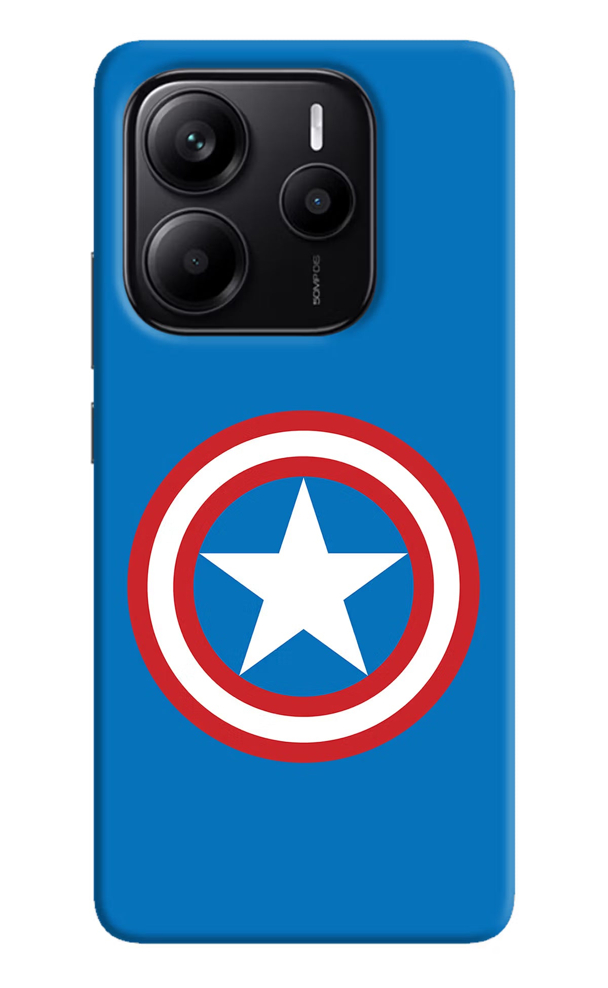 Captain America Logo Redmi Note 14 5G Hard Case Back Cover by Casekaro