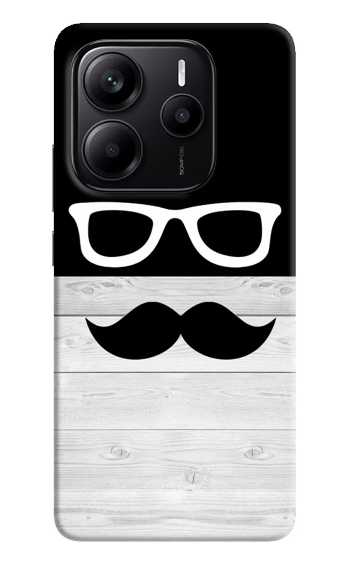 Mustache Redmi Note 14 5G Hard Case Back Cover by Casekaro