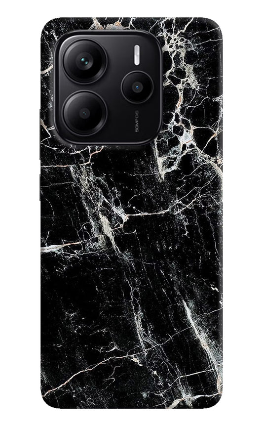 Black Marble Texture Redmi Note 14 5G Hard Case Back Cover by Casekaro