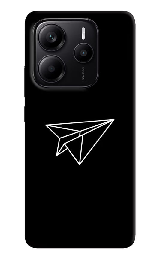 Paper Plane White Redmi Note 14 5G Hard Case Back Cover by Casekaro