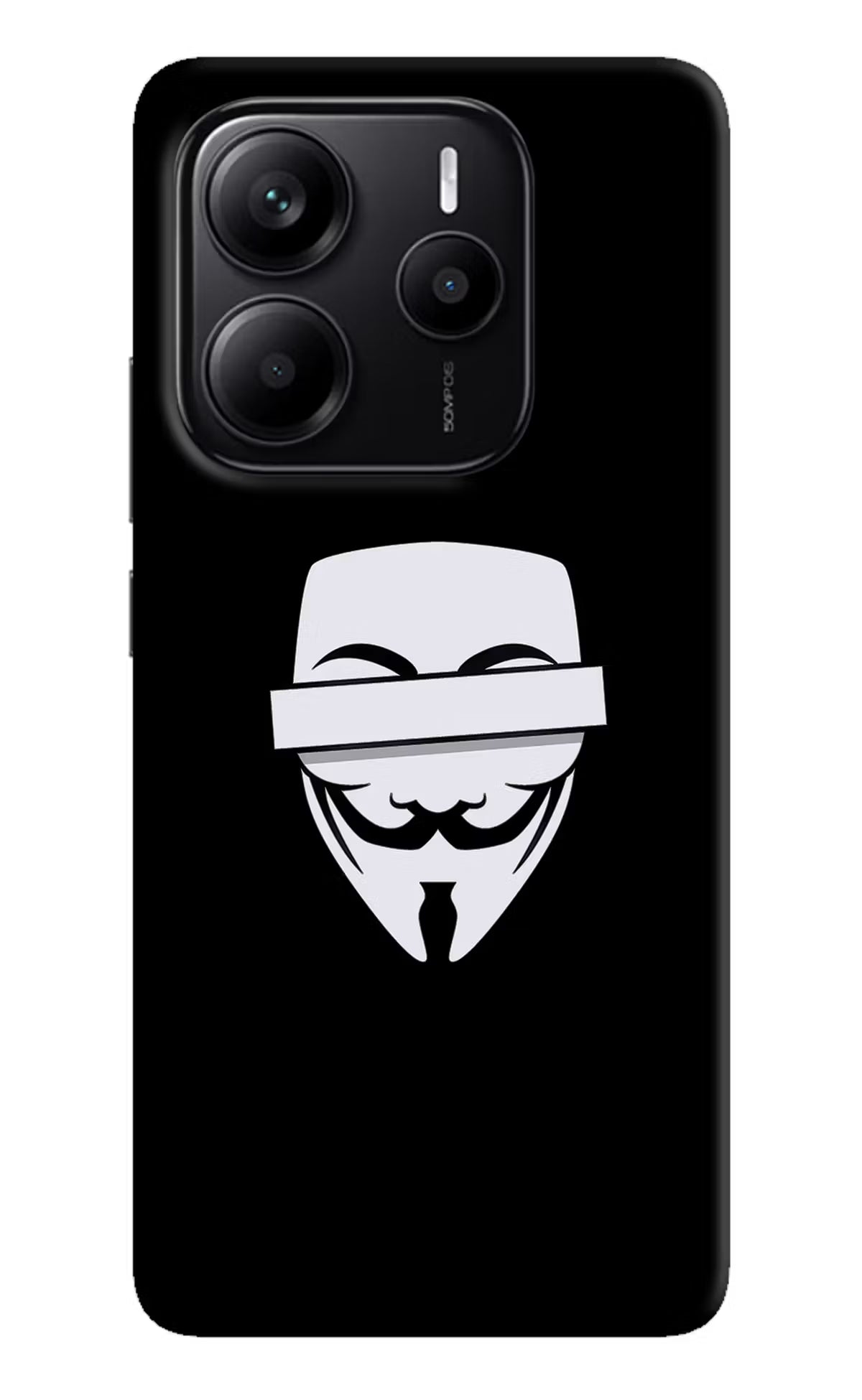 Anonymous Face Redmi Note 14 5G Hard Case Back Cover by Casekaro