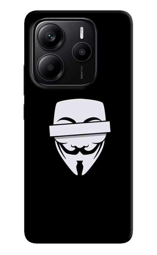 Anonymous Face Redmi Note 14 5G Hard Case Back Cover by Casekaro