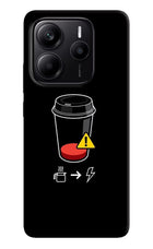 Coffee Redmi Note 14 5G Hard Case Back Cover by Casekaro