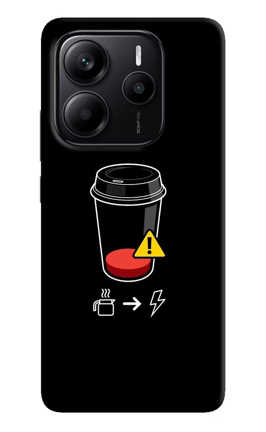Coffee Redmi Note 14 5G Back Cover, Hard case