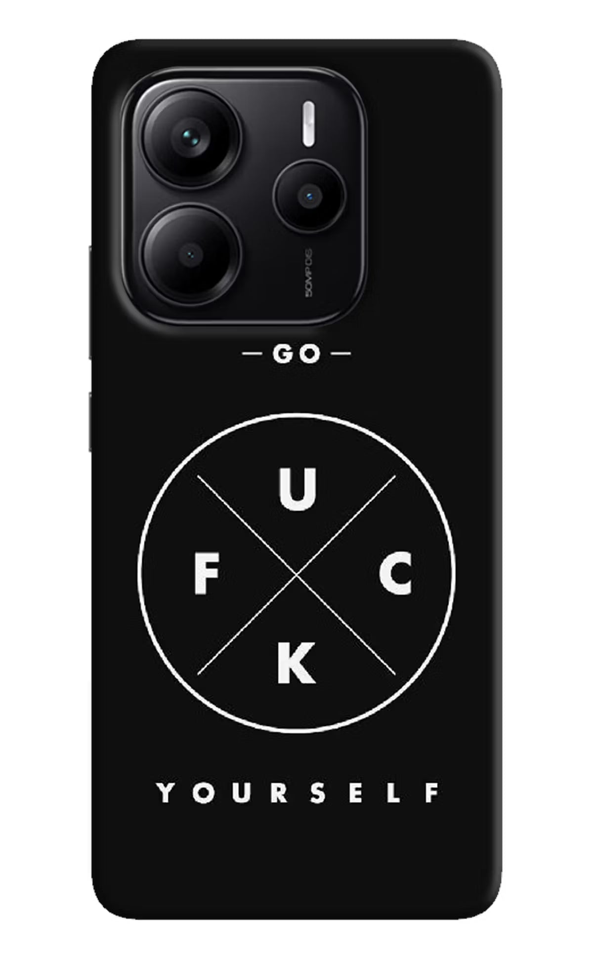 Go Fuck Yourself Redmi Note 14 5G Hard Case Back Cover by Casekaro