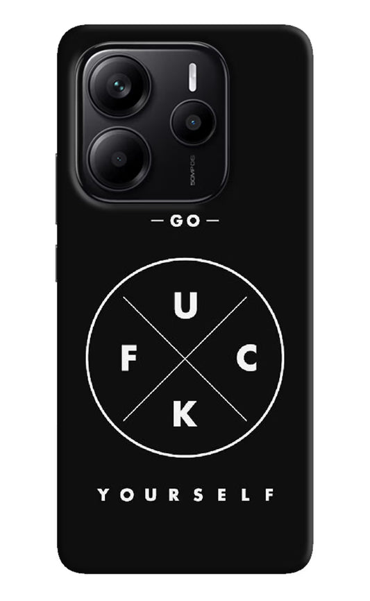 Go Fuck Yourself Redmi Note 14 5G Hard Case Back Cover by Casekaro