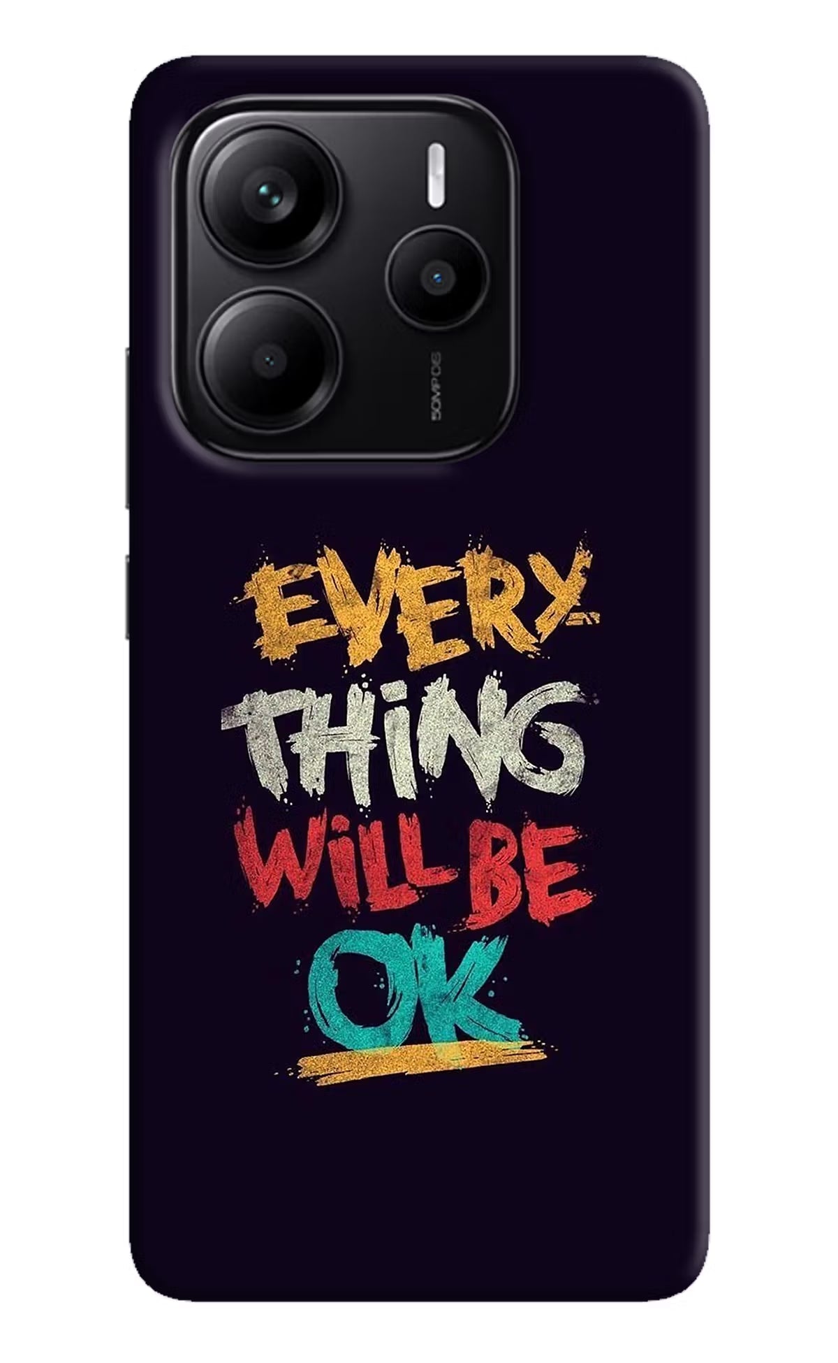 Everything Will Be Ok Redmi Note 14 5G Hard Case Back Cover by Casekaro