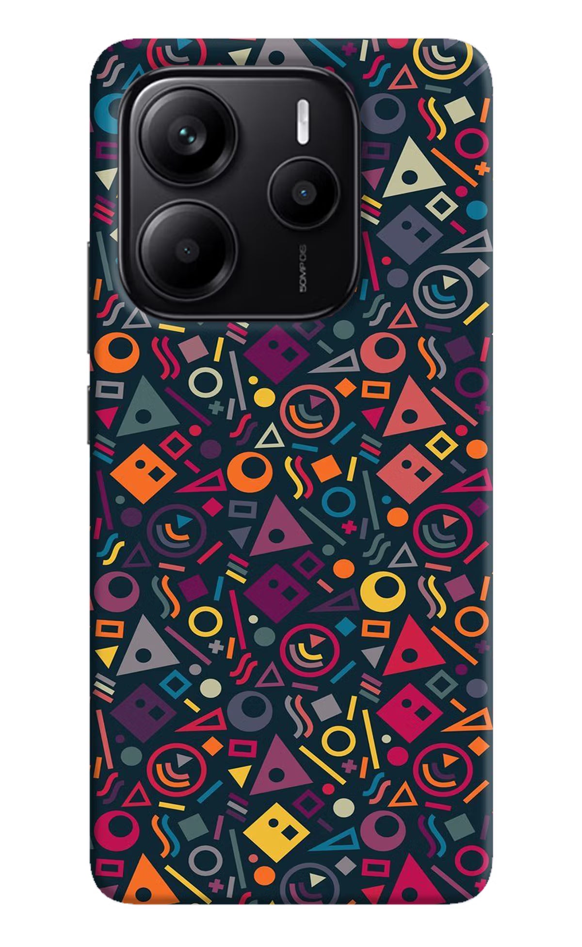 Geometric Abstract Redmi Note 14 5G Hard Case Back Cover by Casekaro
