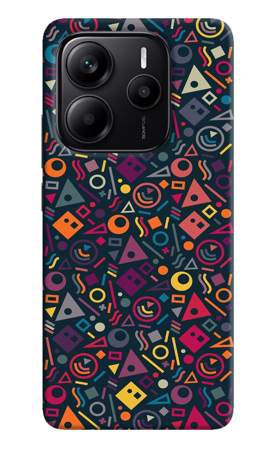 Geometric Abstract Redmi Note 14 5G Back Cover, Hard case