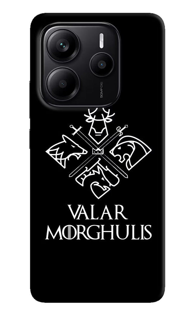 Valar Morghulis | Game Of Thrones Redmi Note 14 5G Hard Case Back Cover by Casekaro
