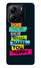 Do More Of What Makes You Happy Redmi Note 14 5G Hard Case Back Cover by Casekaro