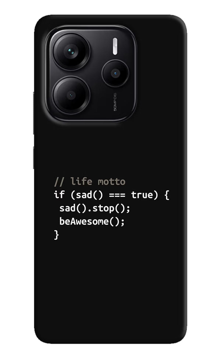 Life Motto Code Redmi Note 14 5G Back Cover, Hard case