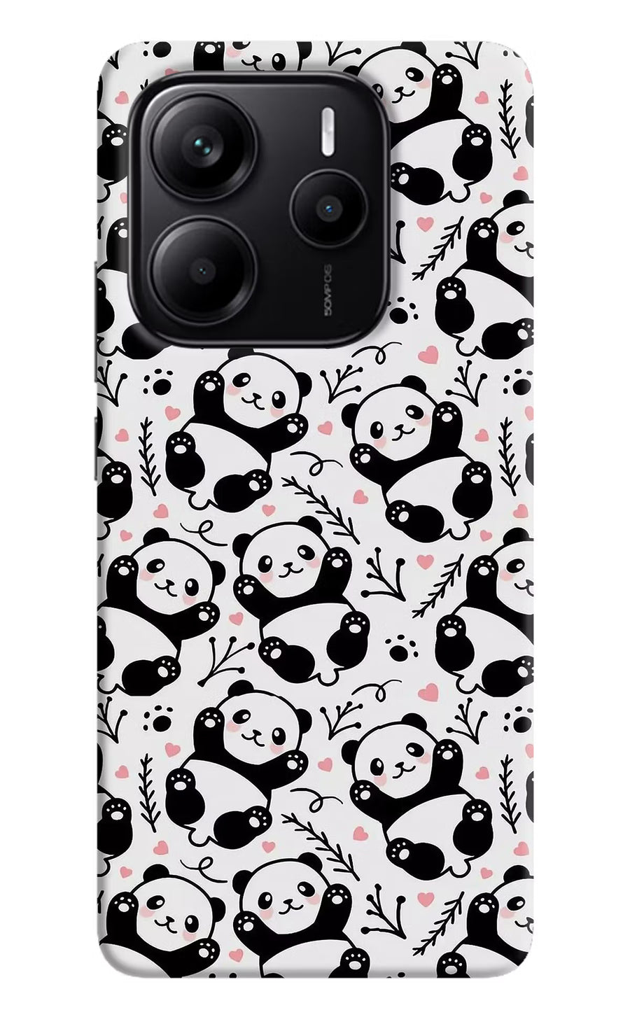 Cute Panda Redmi Note 14 5G Back Cover, Hard case