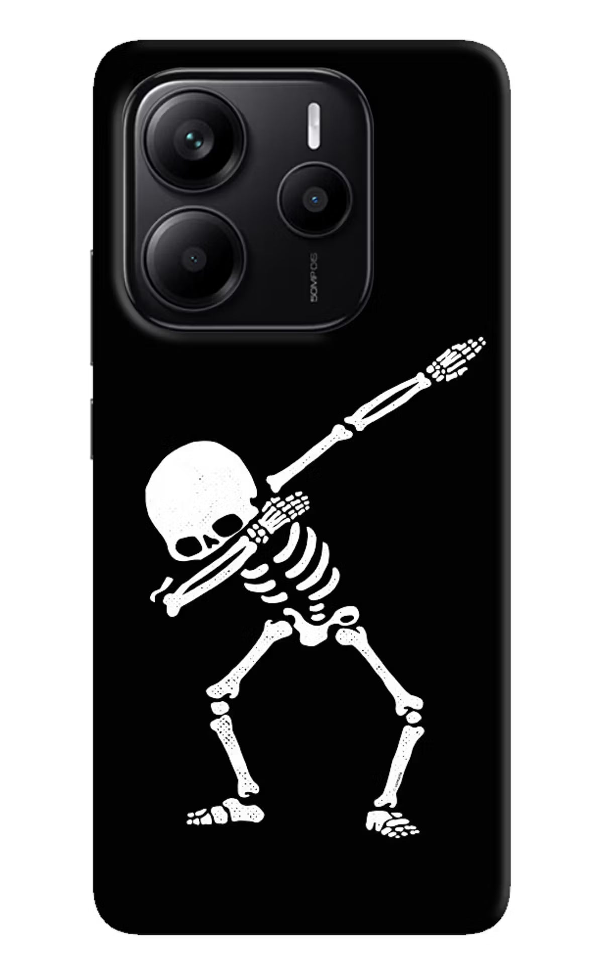Dabbing Skeleton Art Redmi Note 14 5G Hard Case Back Cover by Casekaro