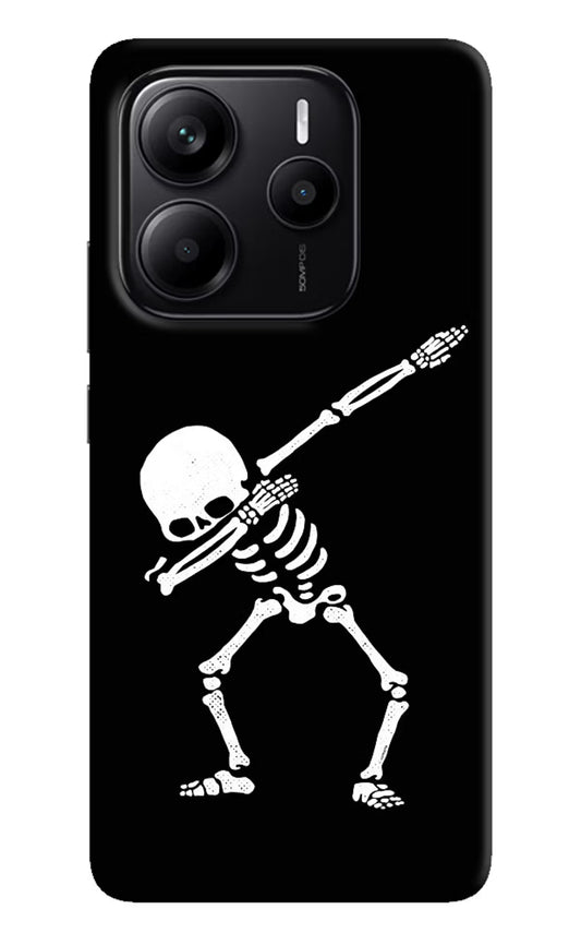Dabbing Skeleton Art Redmi Note 14 5G Hard Case Back Cover by Casekaro