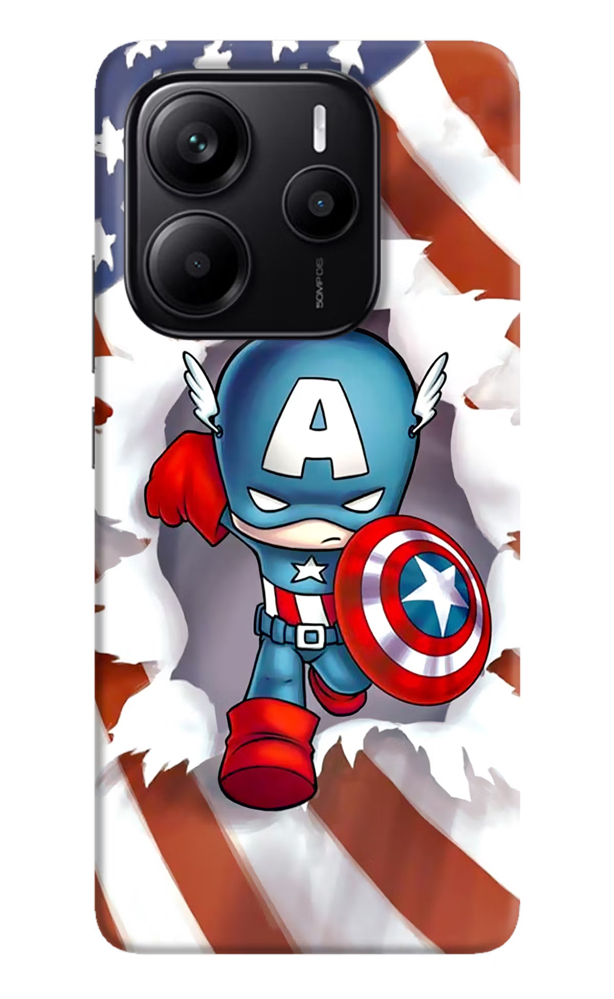 Captain America Redmi Note 14 5G Hard Case Back Cover by Casekaro