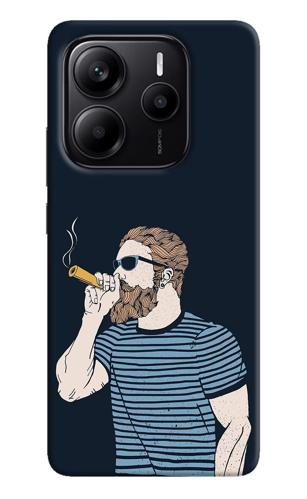 Smoking Redmi Note 14 5G Hard Case Back Cover by Casekaro
