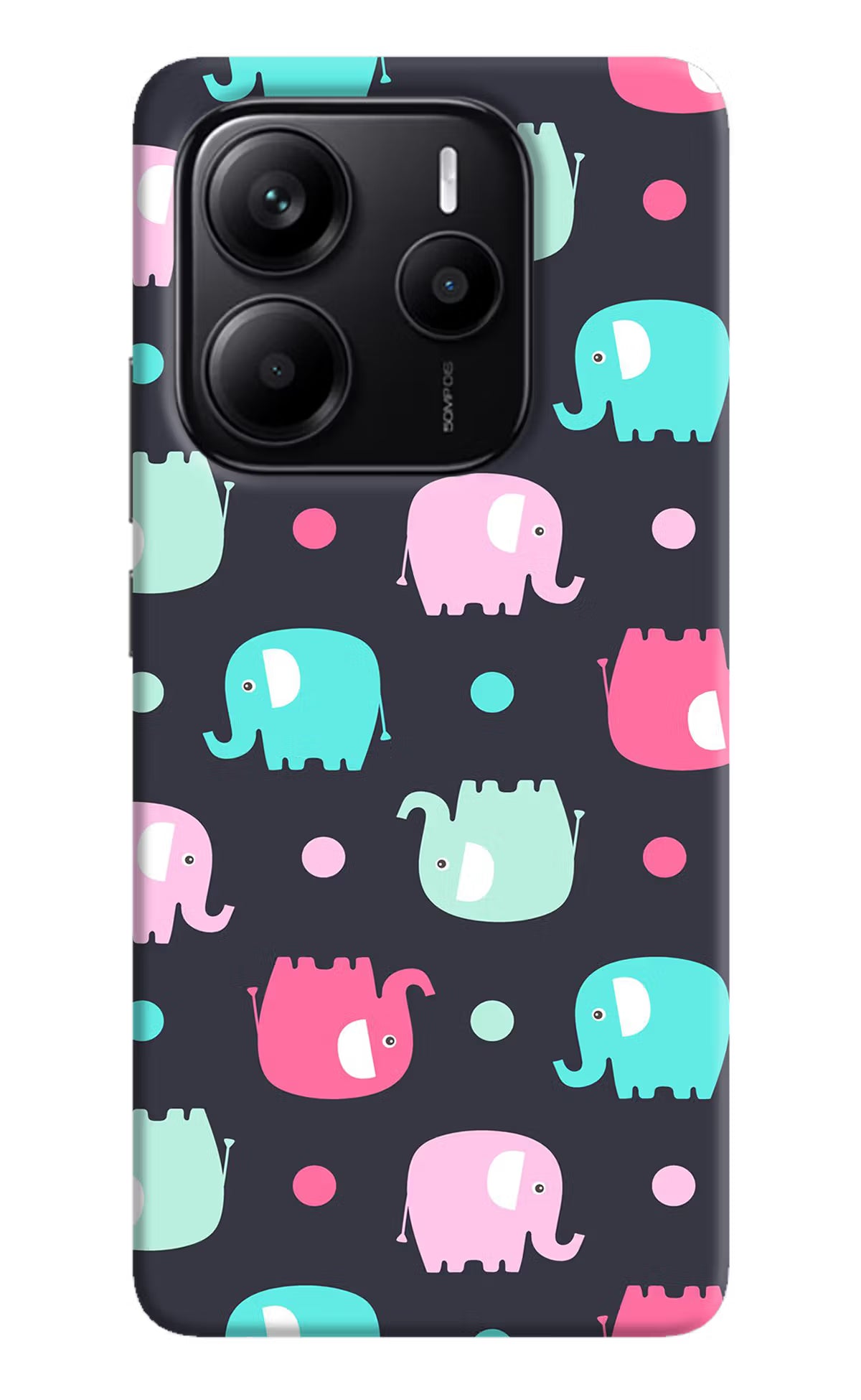 Elephants Redmi Note 14 5G Hard Case Back Cover by Casekaro