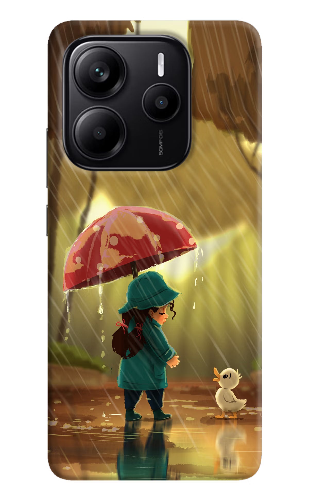 Rainy Day Redmi Note 14 5G Hard Case Back Cover by Casekaro