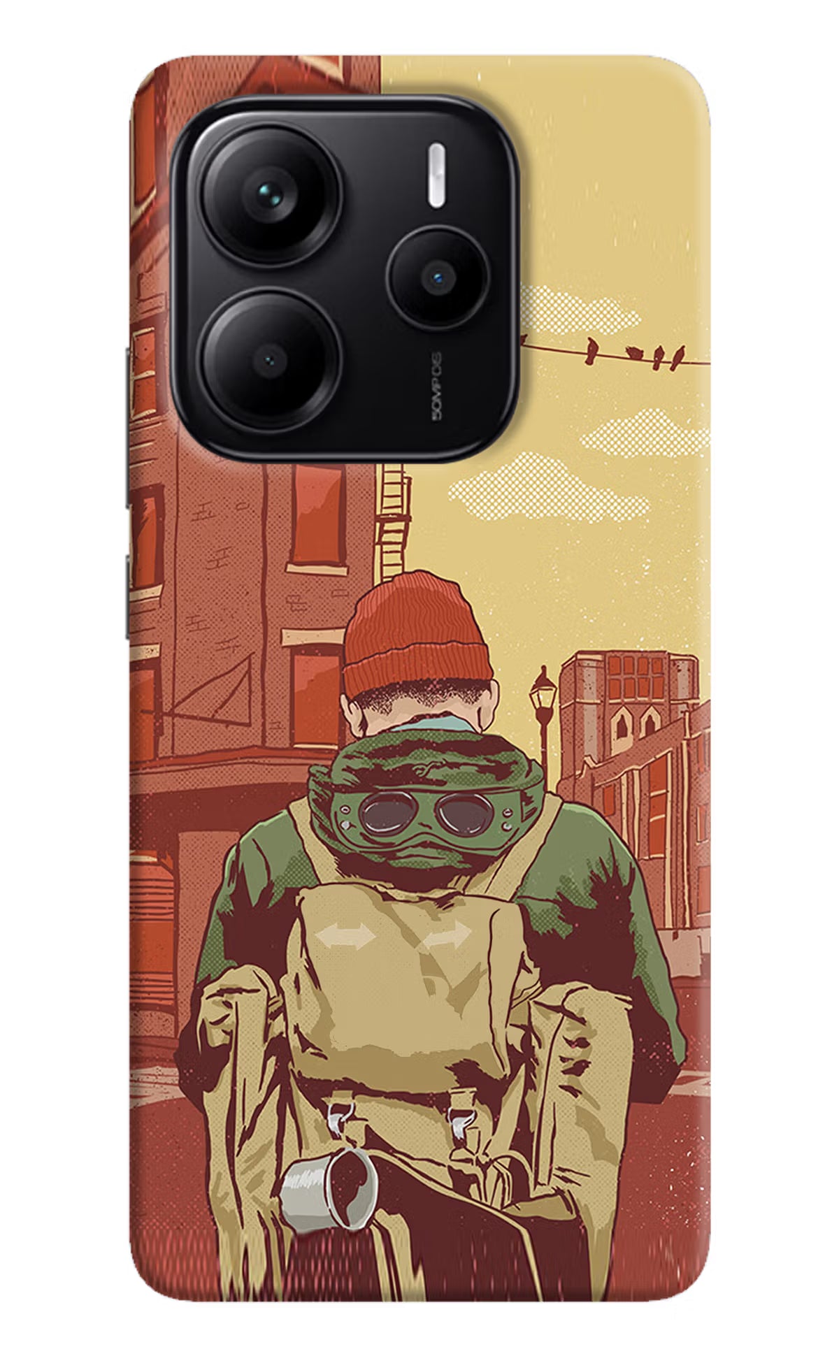 Adventurous Redmi Note 14 5G Hard Case Back Cover by Casekaro