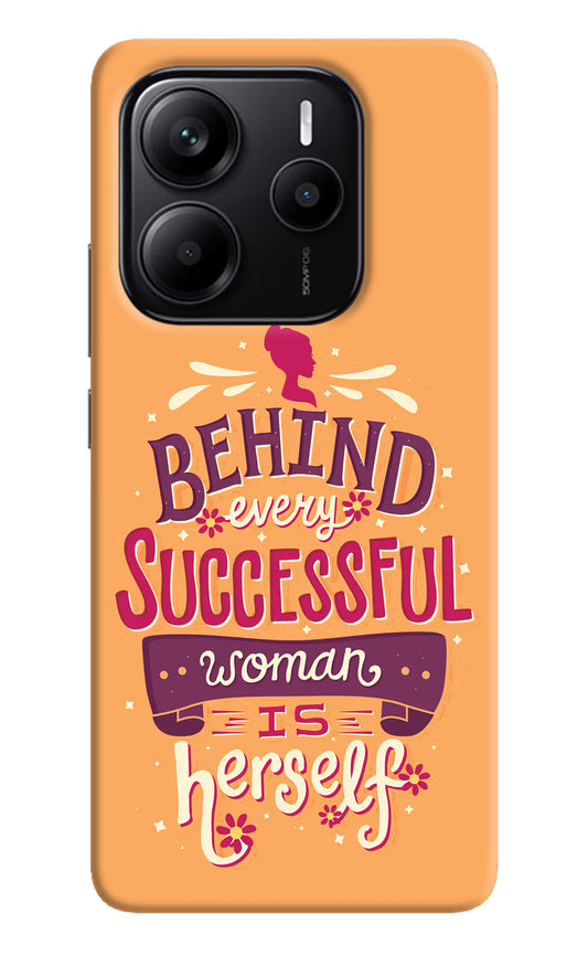 Behind Every Successful Woman There Is Herself Redmi Note 14 5G Hard Case Back Cover by Casekaro