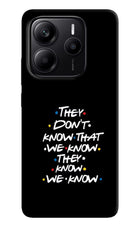 FRIENDS Dialogue Redmi Note 14 5G Hard Case Back Cover by Casekaro