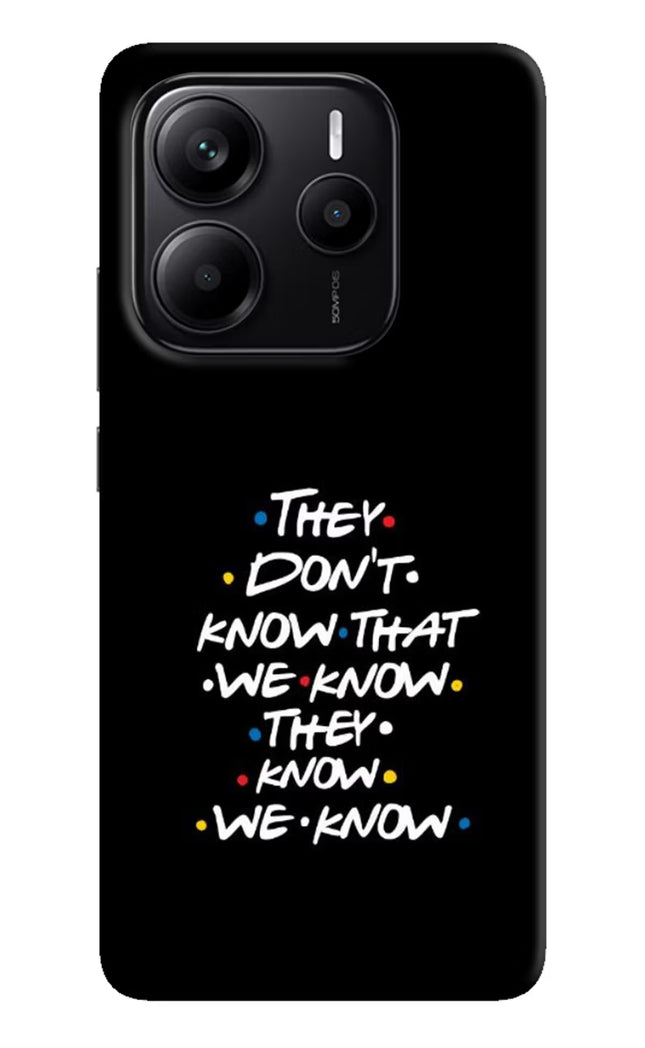 FRIENDS Dialogue Redmi Note 14 5G Hard Case Back Cover by Casekaro
