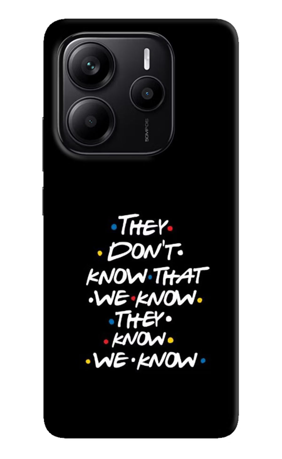 FRIENDS Dialogue Redmi Note 14 5G Back Cover, Hard case