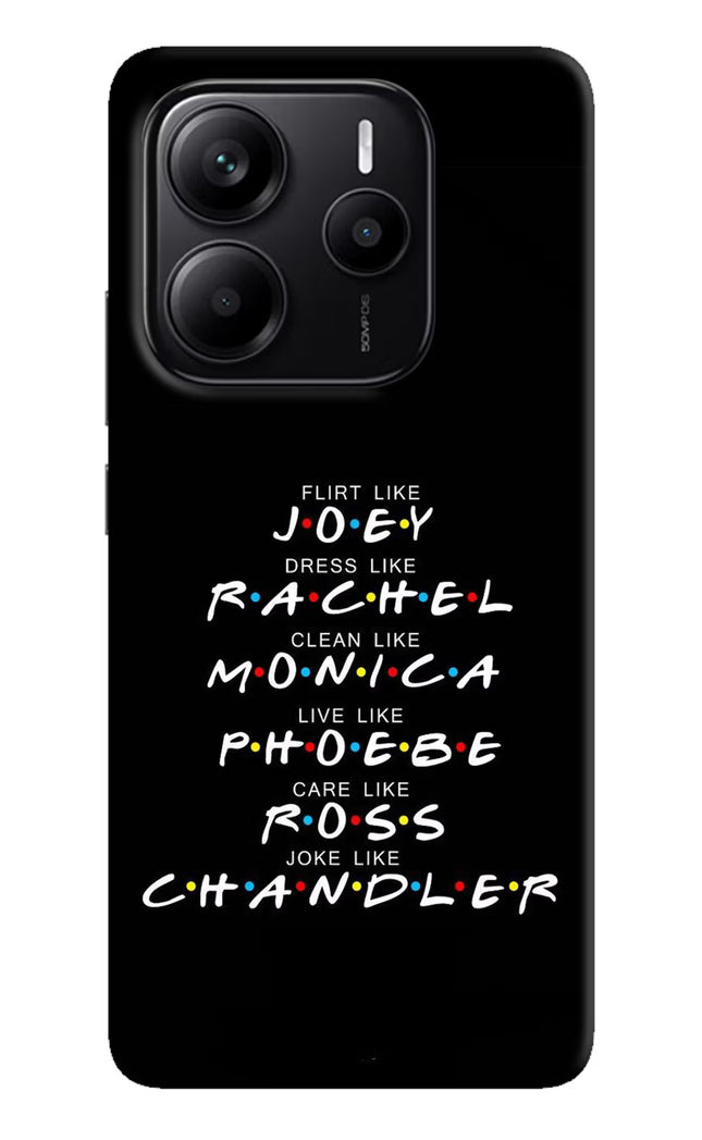 FRIENDS Character Redmi Note 14 5G Hard Case Back Cover by Casekaro