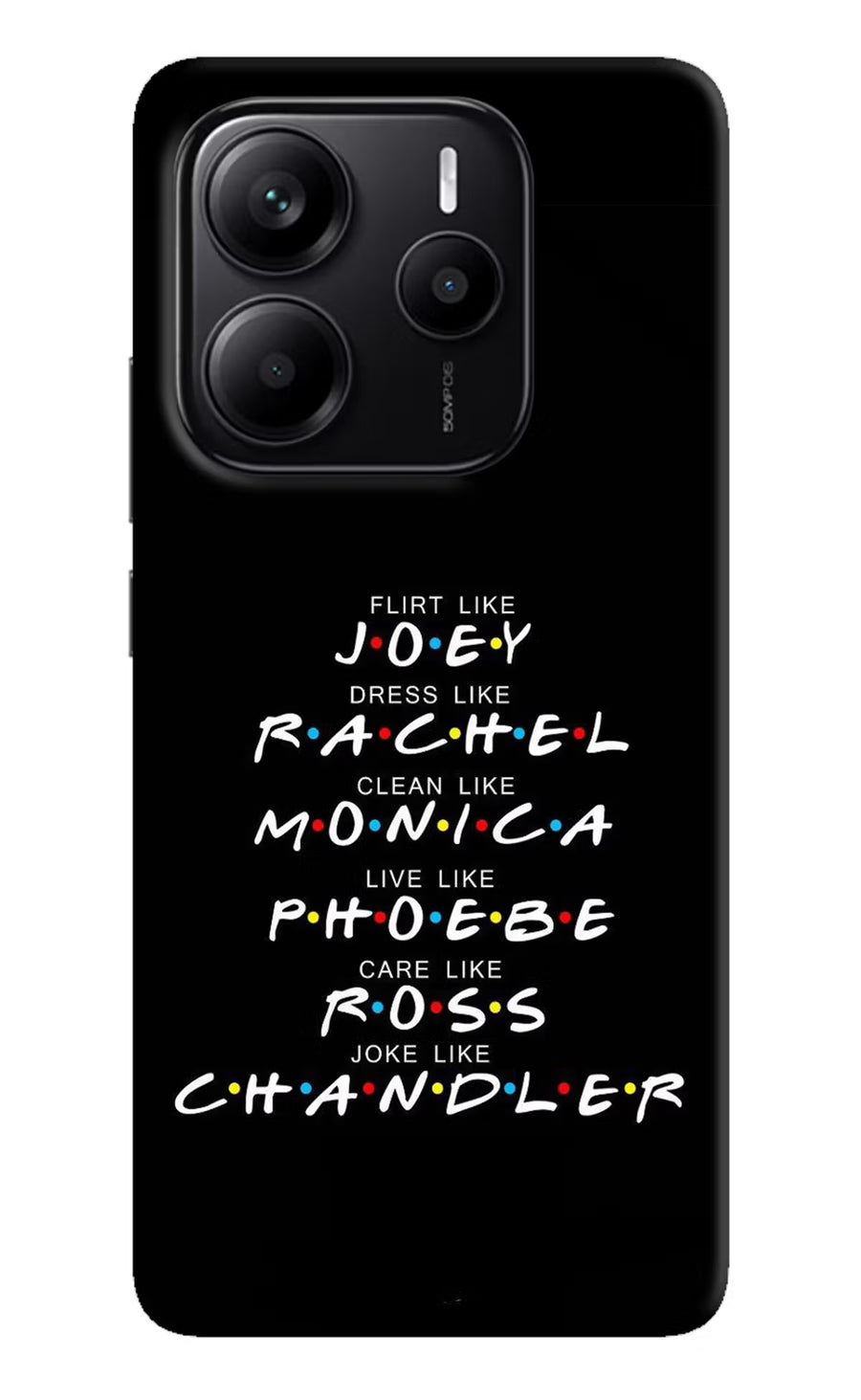 FRIENDS Character Redmi Note 14 5G Back Cover, Hard case