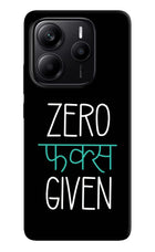 Zero Fucks Given Redmi Note 14 5G Hard Case Back Cover by Casekaro