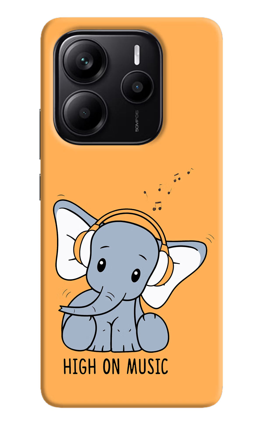 High On Music Redmi Note 14 5G Back Cover, Hard case