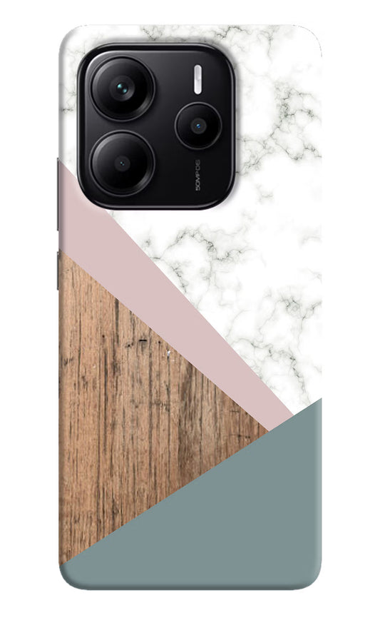 Marble wood Abstract Redmi Note 14 5G Hard Case Back Cover by Casekaro