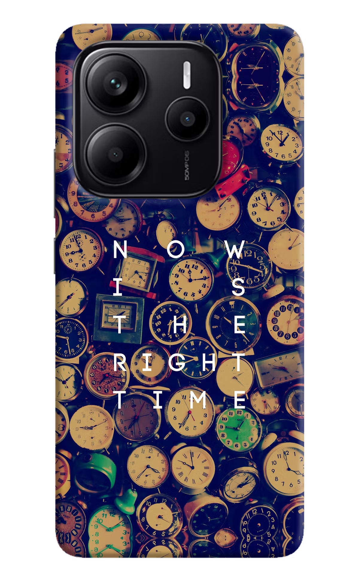 Now is the Right Time Quote Redmi Note 14 5G Hard Case Back Cover by Casekaro