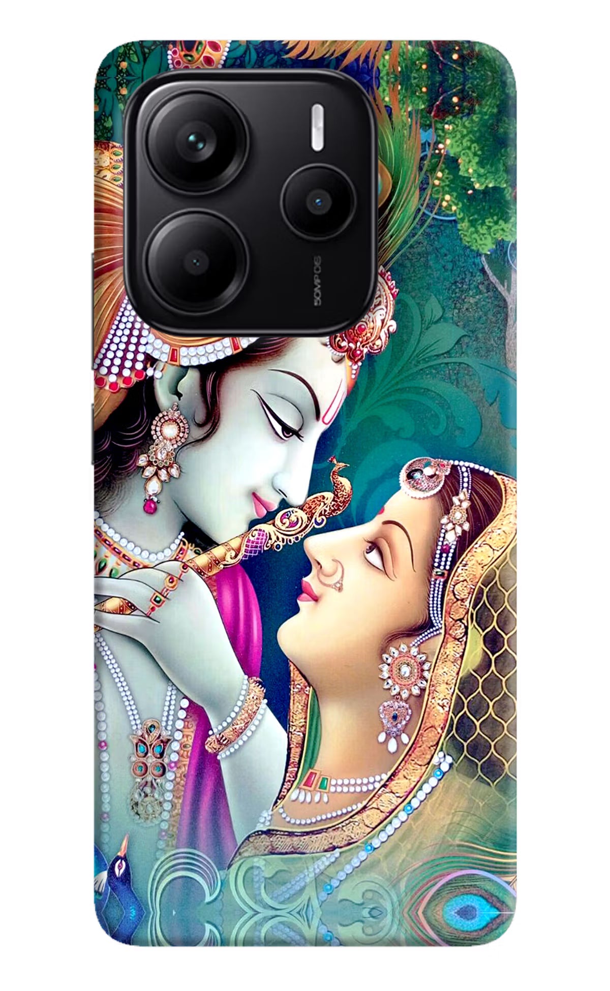 Lord Radha Krishna Redmi Note 14 5G Hard Case Back Cover by Casekaro