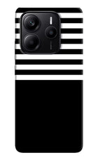 Black and White Print Redmi Note 14 5G Hard Case Back Cover by Casekaro