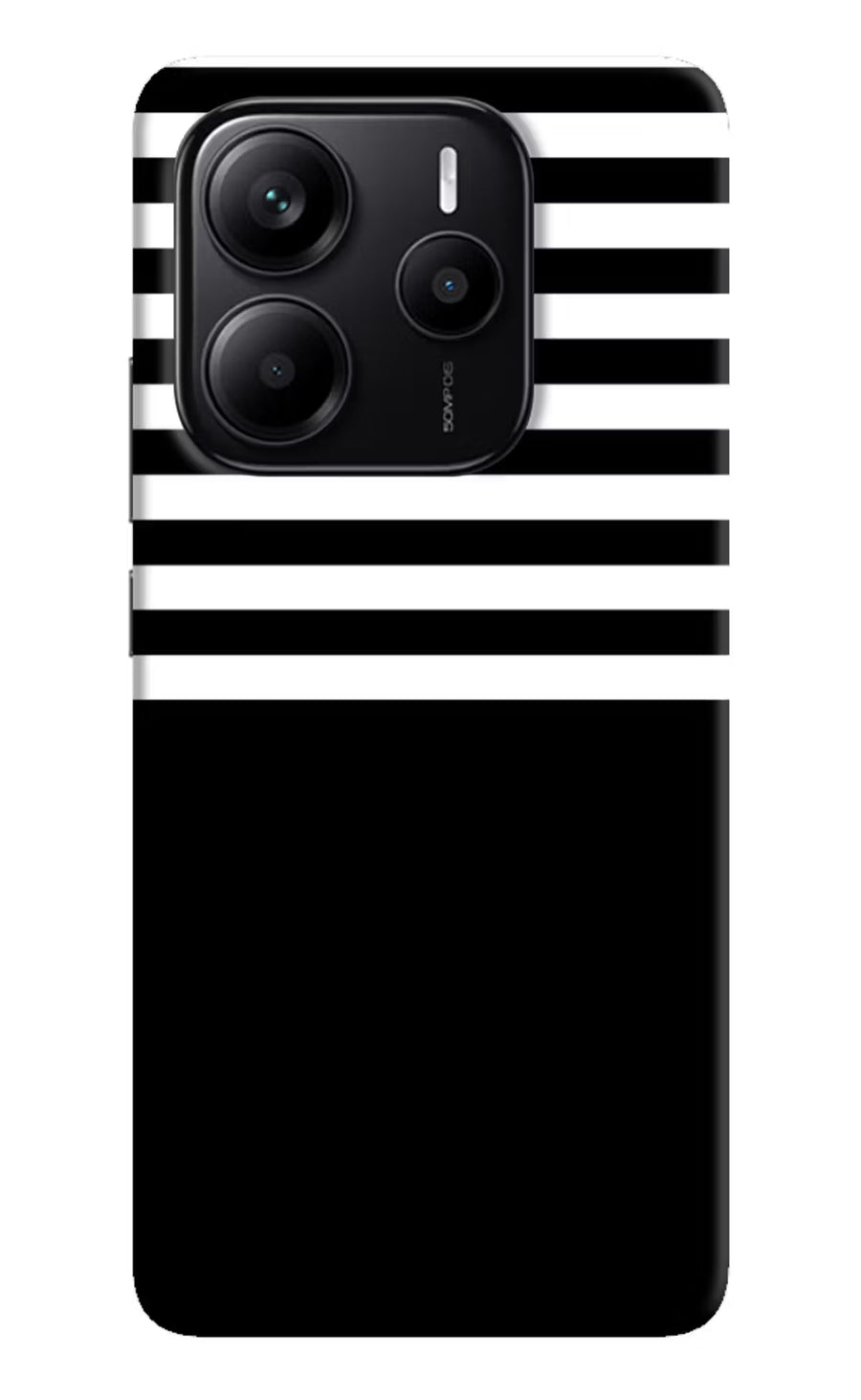 Black and White Print Redmi Note 14 5G Back Cover, Hard case