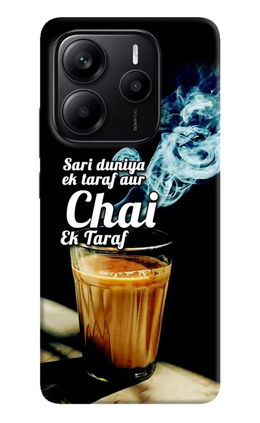 Chai Ek Taraf Quote Redmi Note 14 5G Hard Case Back Cover by Casekaro