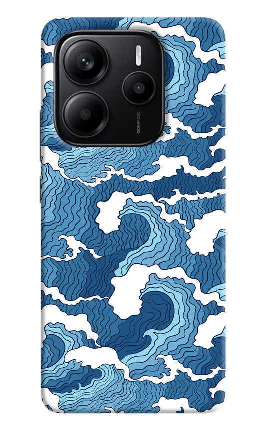 Blue Waves Redmi Note 14 5G Hard Case Back Cover by Casekaro