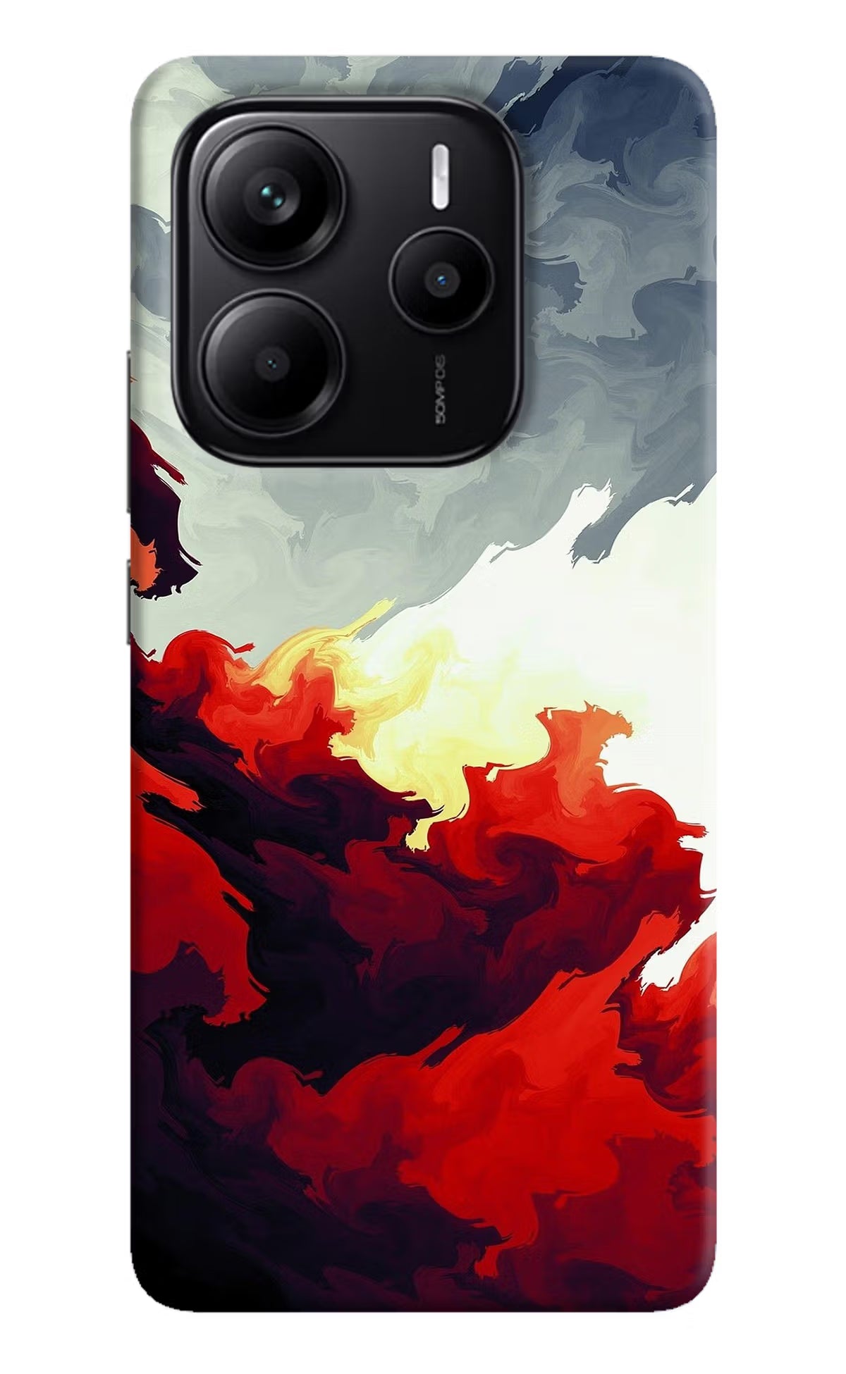 Fire Cloud Redmi Note 14 5G Hard Case Back Cover by Casekaro