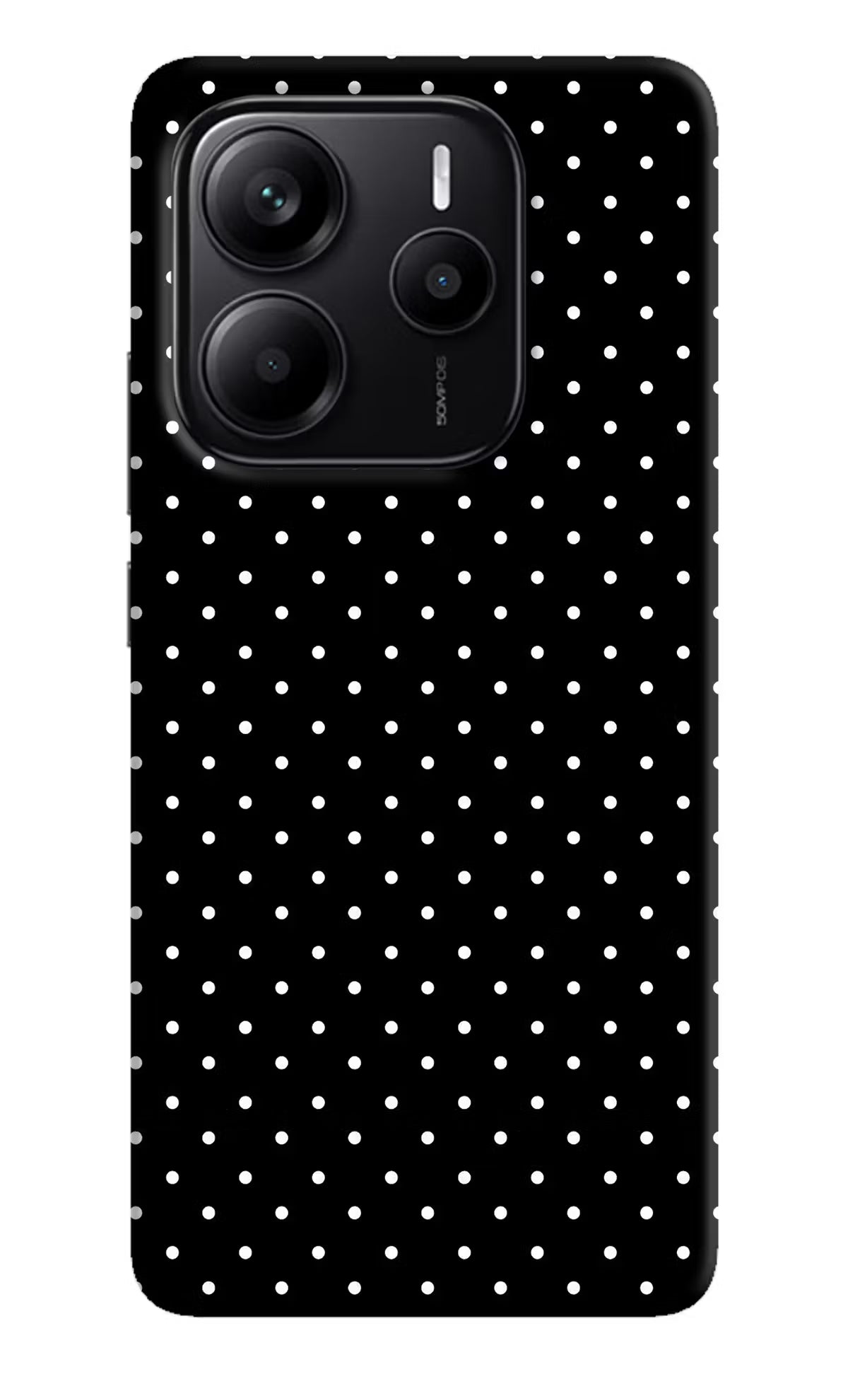 White Dots Redmi Note 14 5G Hard Case Back Cover by Casekaro