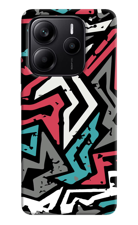 Geometric Graffiti Redmi Note 14 5G Hard Case Back Cover by Casekaro
