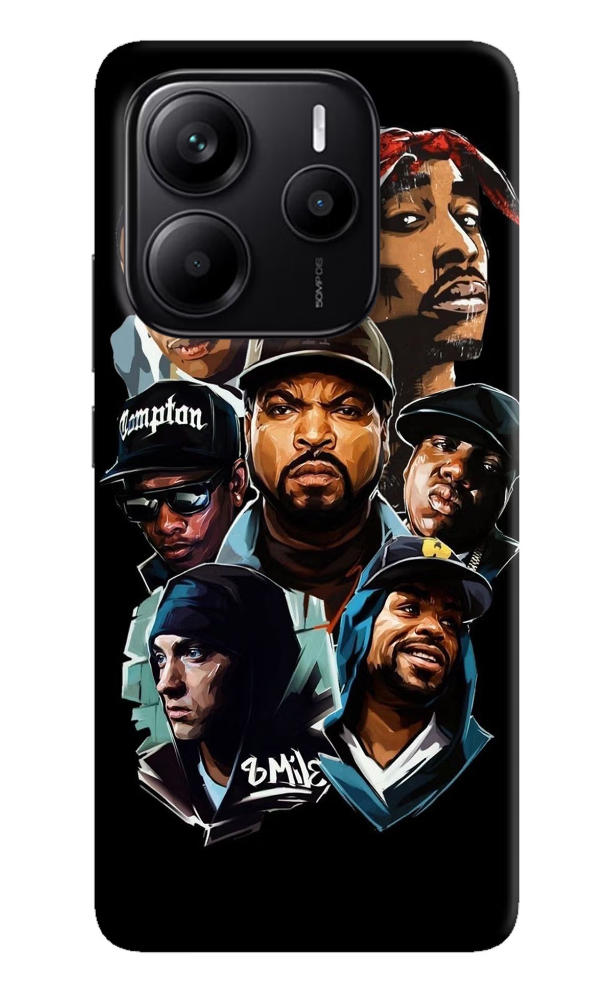 Rappers Redmi Note 14 5G Hard Case Back Cover by Casekaro
