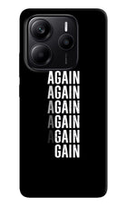Again Again Gain Redmi Note 14 5G Hard Case Back Cover by Casekaro