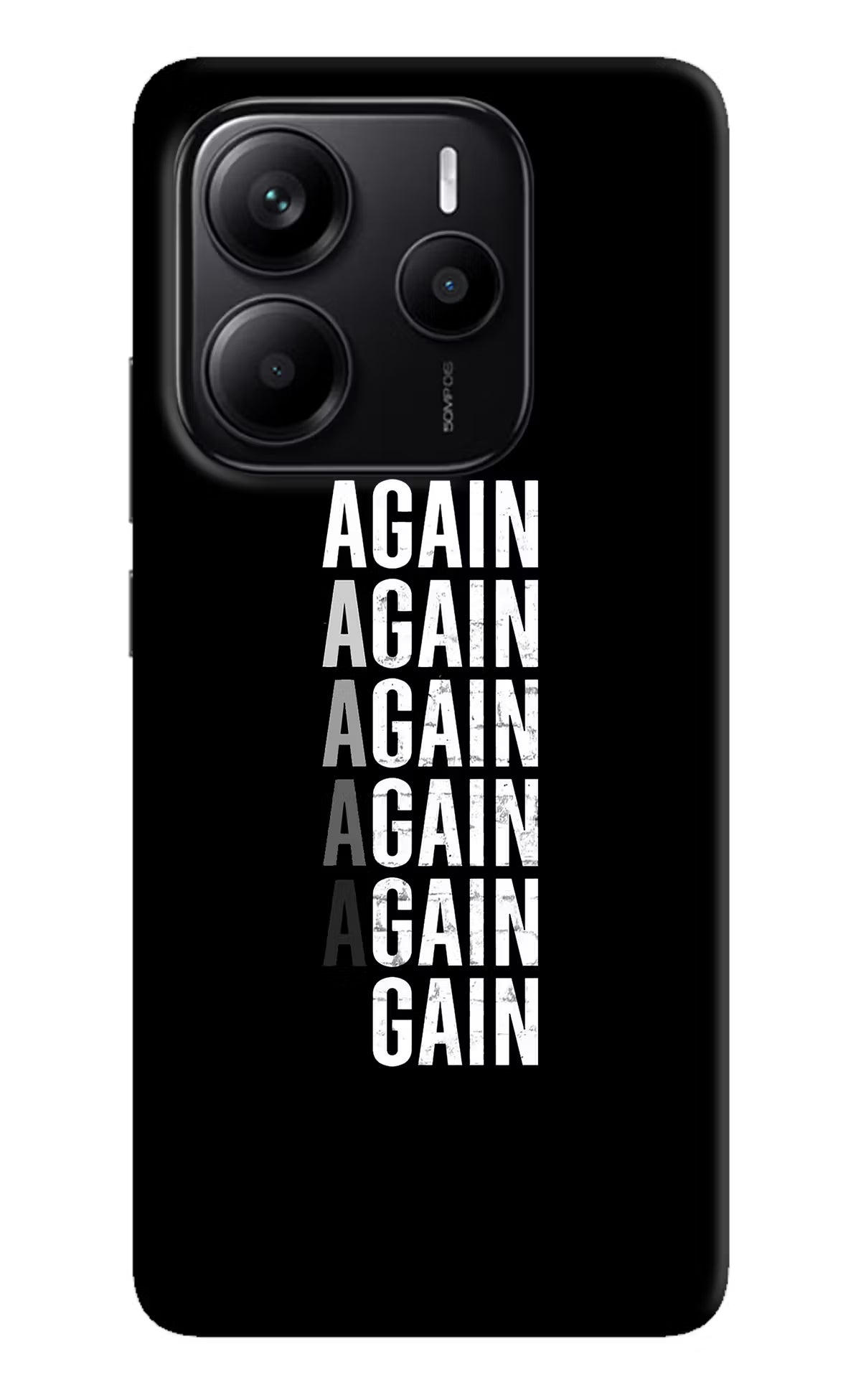 Again Again Gain Redmi Note 14 5G Hard Case Back Cover by Casekaro
