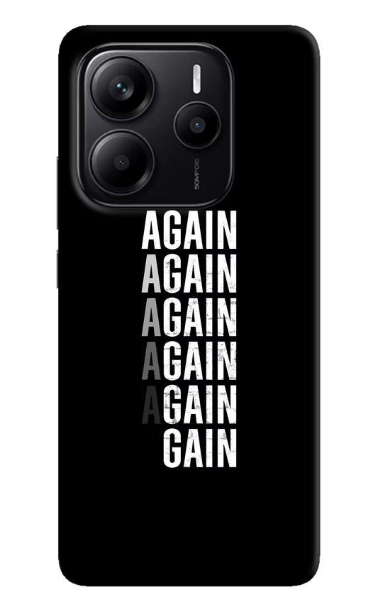 Again Again Gain Redmi Note 14 5G Hard Case Back Cover by Casekaro